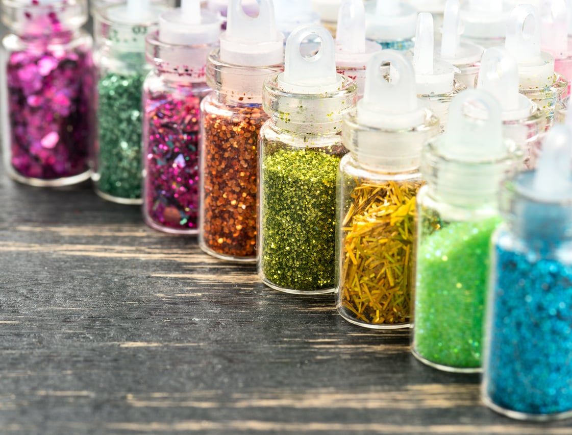 Glitters for nail art